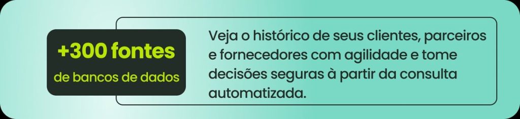 Banner destacando que o Background Check da Dimensa consulta mais de 300 fontes de bancos de dados
