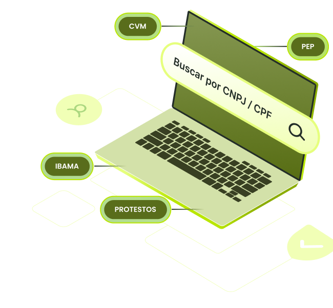 <p><strong>Automatize processos de KYC, PLD-FTP e KYE</strong> com checagem de antecedentes e validações cadastrais e previna fraudes.</p>